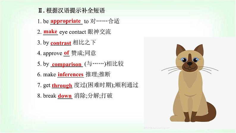 人教版高中英语选择性必修第一册Unit4 Section I课件第6页