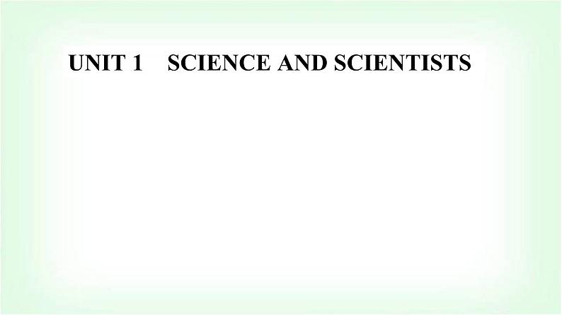 人教版高中英语选择性必修第二册UNIT1 Section I课件第1页