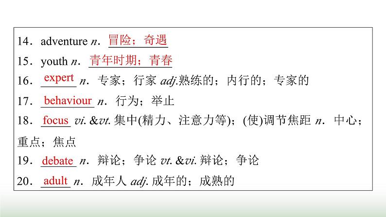 人教版高中英语必修第一册UNIT1 Period1课件第4页