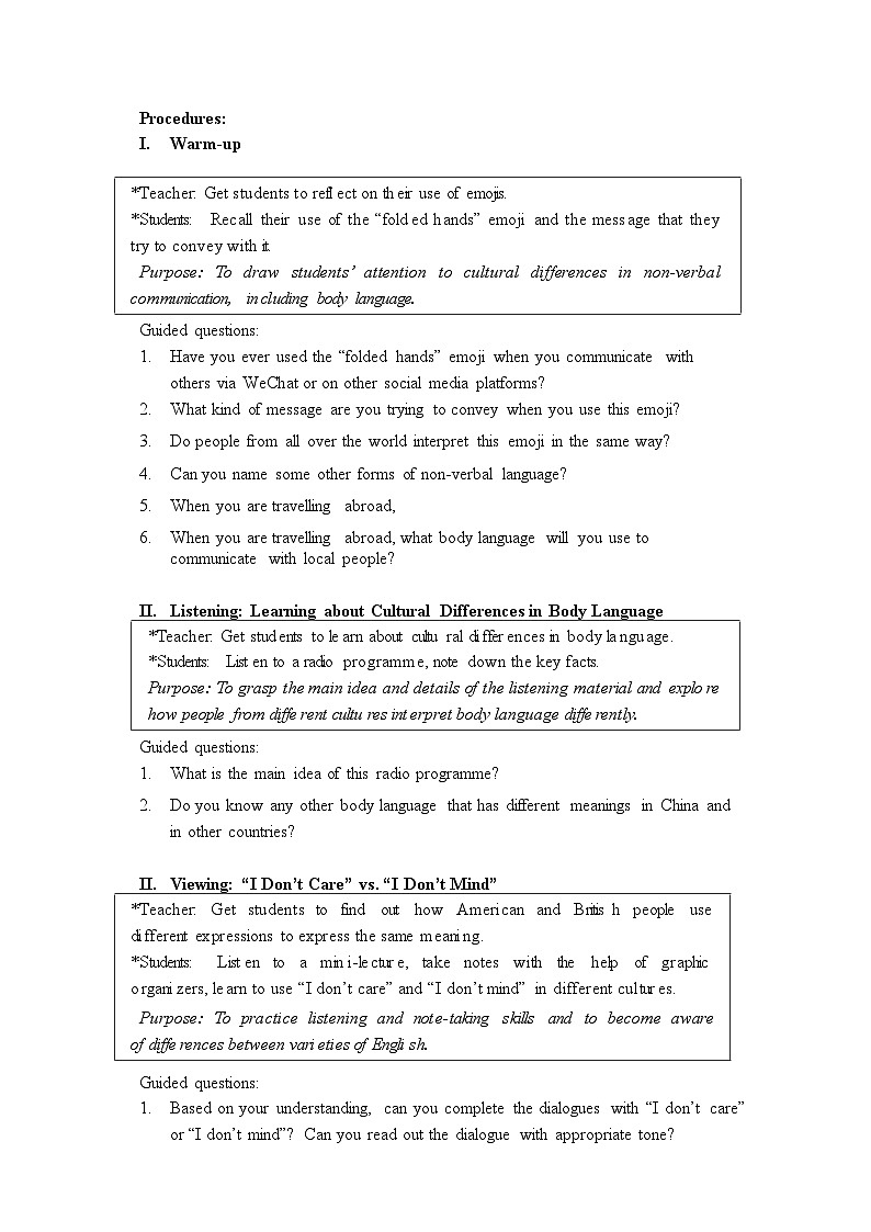 上外版2020必修第一册高一英语上学期 Unit2 ReadingA Listening and Viewing教案02