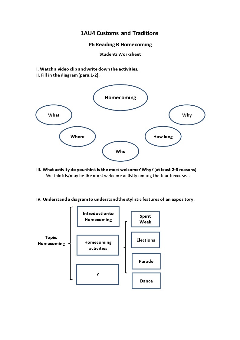 上外版2020必修第一册高一英语上学期 Unit4 ReadingB 学案01