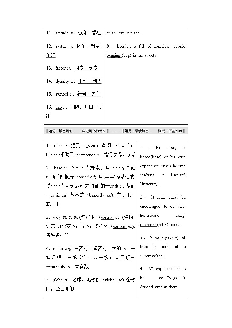 人教版高中英语必修第一册UNIT5 Period1学案02