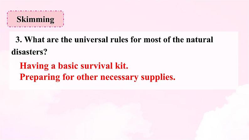 07 Unit 4 Disaster Survival  Reading B How to Survive Natural Disasters课件（含视频）-高二英语同步备课（上外版2020选择性必修第二册)06