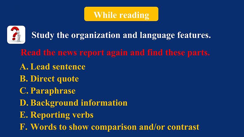 人教版（2019）高一英语 必修第二册 Unit 1 Cultural Heritage Period 5 Reading for Writing（课件）08