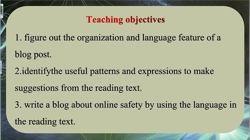 人教版（2019）高一英语 必修第二册 Unit 3 The Internet  Period 5 Reading for Writing（课件 同步练）02