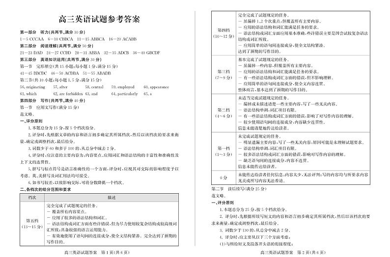 山东省德州市2025届高三上学期开学考英语试题（含答案）01