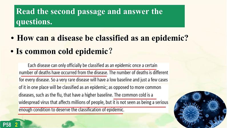 2024-2025学年北师大版（2019）选择性必修第三册Unit 9 Human Biology Lesson 3 Epidemics Explained课件 (2)第8页