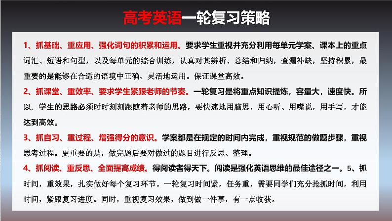 选择性必修第一册　Unit 4　Body Language-2025年高考英语大一轮复习（课件+讲义+练习）01