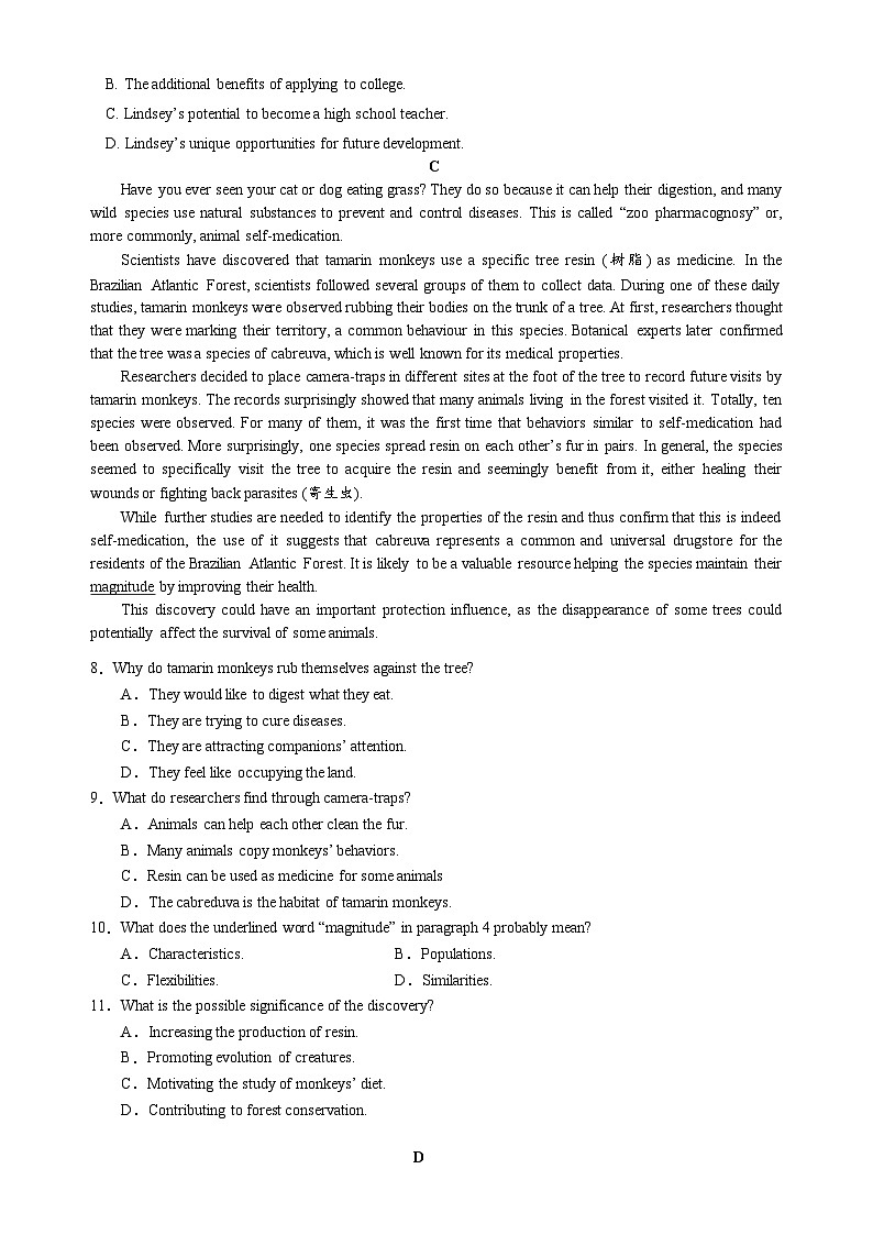 广东省普宁市勤建学校2024-2025学年高三上学期第一次调研考试英语试题03