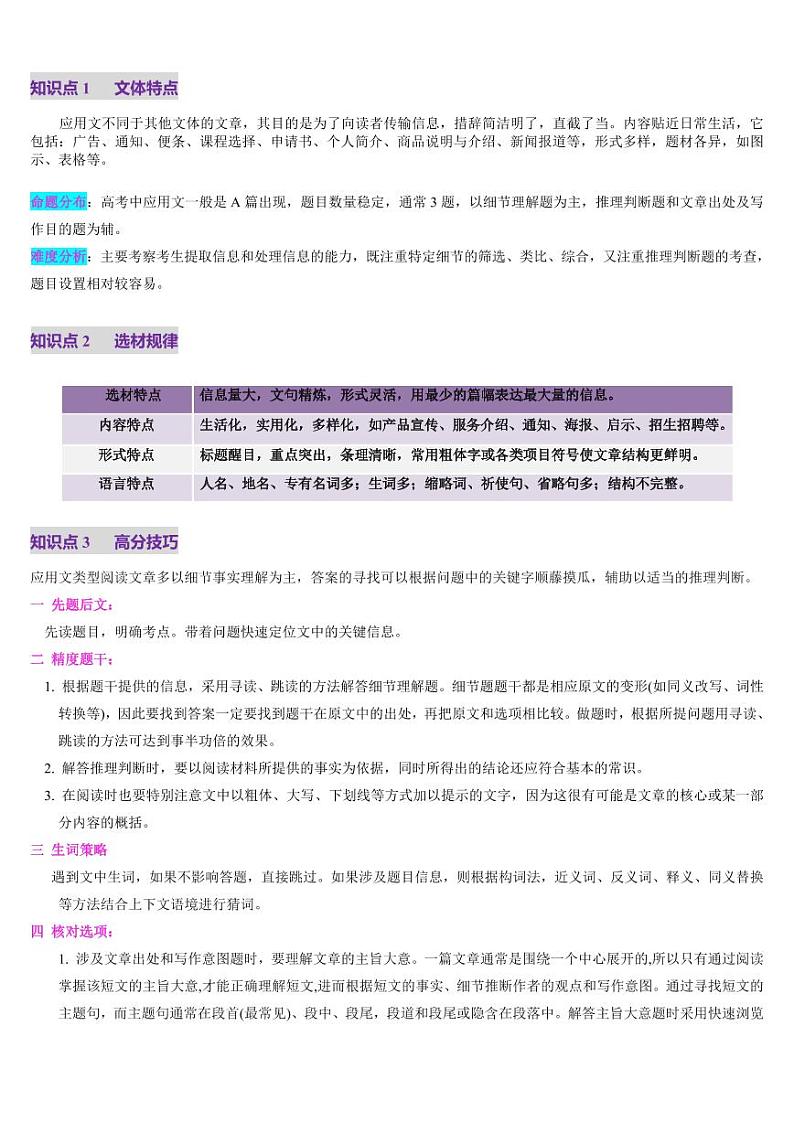 第05讲 阅读理解应用文（讲义）-（教师版） 2025年高考英语一轮复习讲练测（新教材新高考）第3页