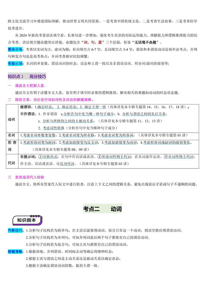 第14讲 语法填空之有提示词填空（讲义）-（学生版） 2025年高考英语一轮复习讲练测（新教材新高考）第3页
