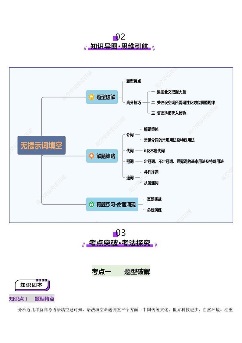 第15讲 语法填空之无提示词填空（讲义）-（含答案） 2025年高考英语一轮复习讲练测（新教材新高考）02