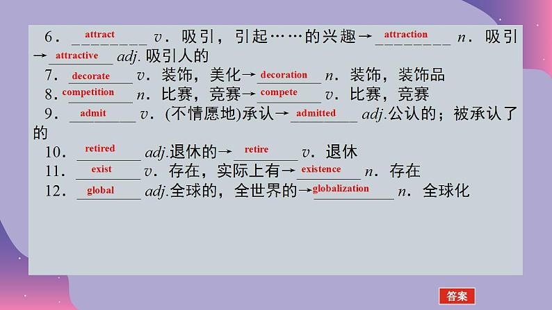 2023-2024学年外研版（2019）高中英语必修第二册 Unit 2 Let's celebrate 复习课件第7页