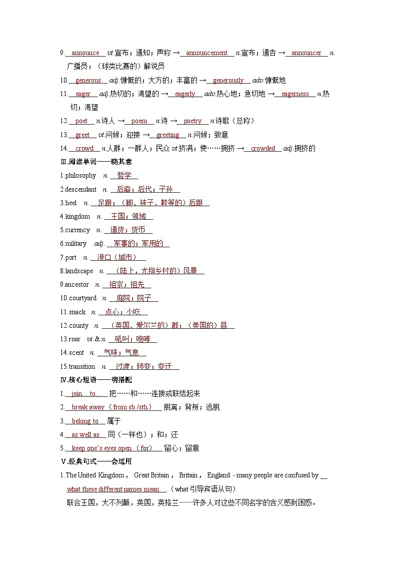 2025年高考英语精品教案必修第二册 UNIT 4 HISTORY AND TRADITIONS第2页