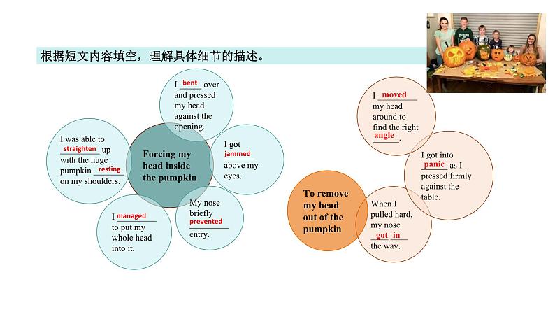 专题03 2021年1月浙江卷（万圣节南瓜趣事）-近年新高考英语真题读后续写解析+讲评课件第8页