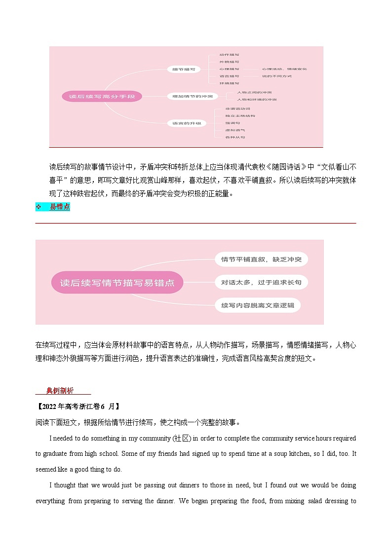学案 专题 02 读后续写（如何巧妙构思读后续写的故事情节）-新高考英语满分作文读后续写高分突破+万能金句02