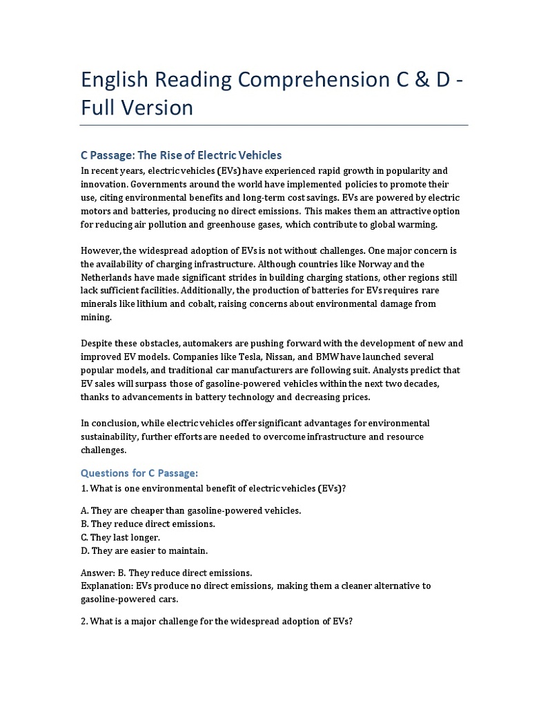 中高考类试题资料全国卷英语CD篇及解析-之一第1页