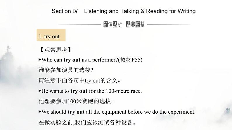 人教版高中英语必修第二册UNIT5 Section Ⅳ课件01