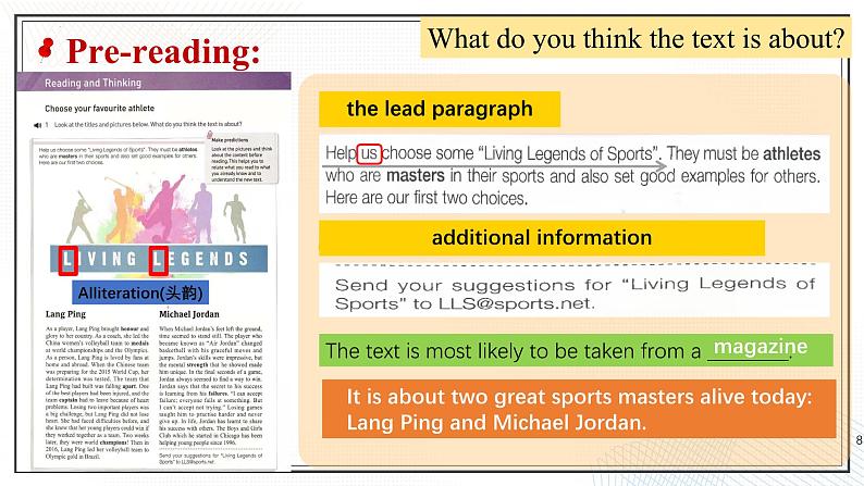 Unit 3  Sports and Fitness  Reading and Thinking课件-2024-2025学年高一英语同步精品课堂（人教版2019必修第一册）第8页