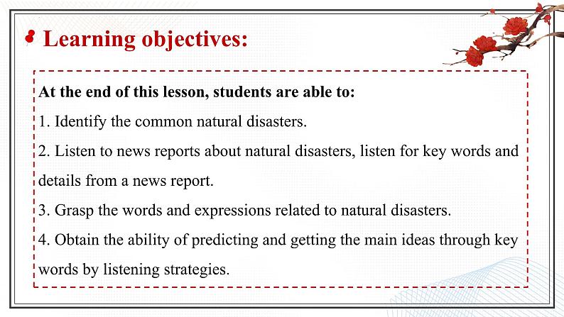 Unit 4　Natural Disasters  Listening and Speaking 课件-2024-2025学年高一英语同步精品课堂（人教版2019必修第一册）第3页