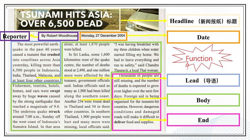 Unit 4　Natural Disasters  Reading for Writing 课件-2024-2025学年高一英语同步精品课堂（人教版2019必修第一册）第8页