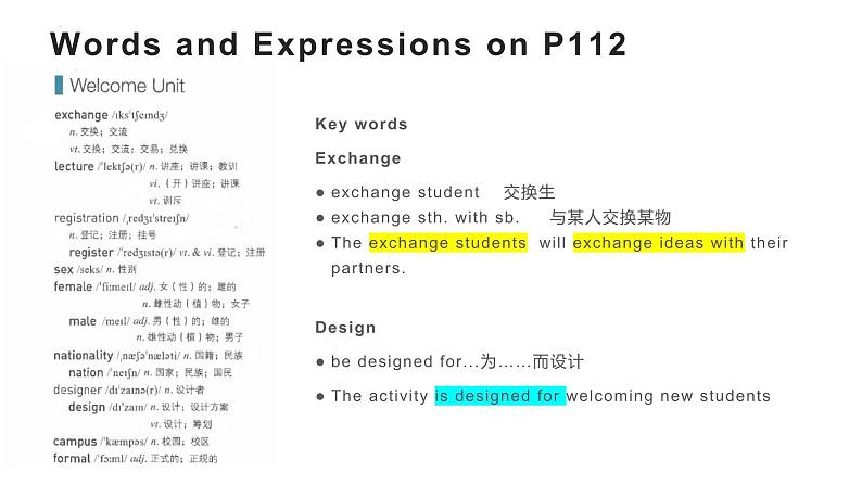 高中 必修 第一册 英语 人教版Welcome unit Listening and Speaking 课件第2页