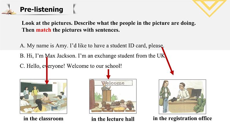 高中 必修 第一册 英语 人教版Welcome unit Listening and Speaking 课件第4页