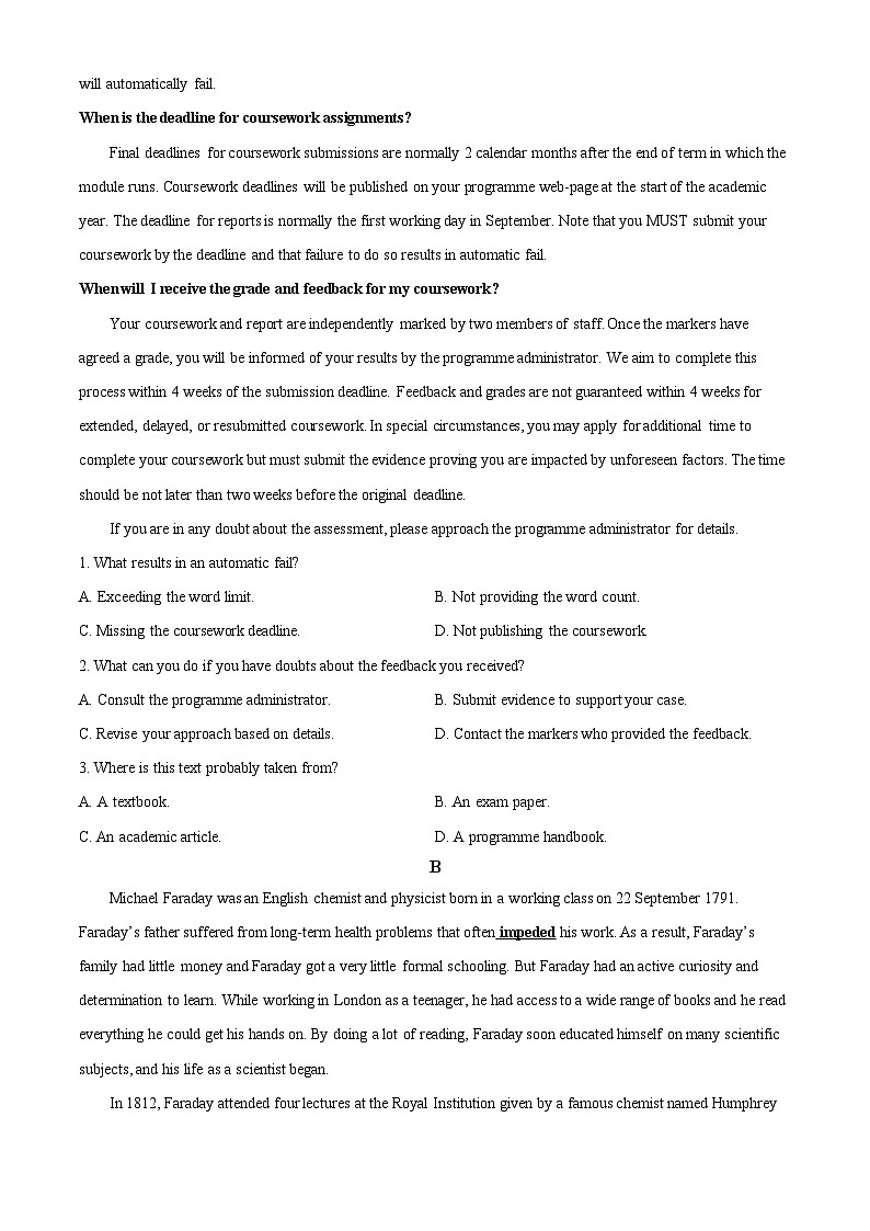 四川省成都市新津中学2023-2024学年高三上学期10月月考英语试卷（Word版附解析）03