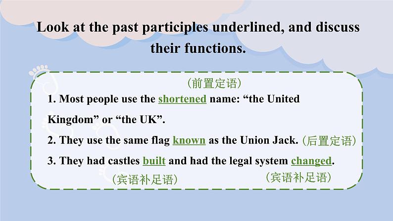 人教版高中英语必修二Unit4 History and Traditions-Discovering Useful Structures课件第5页