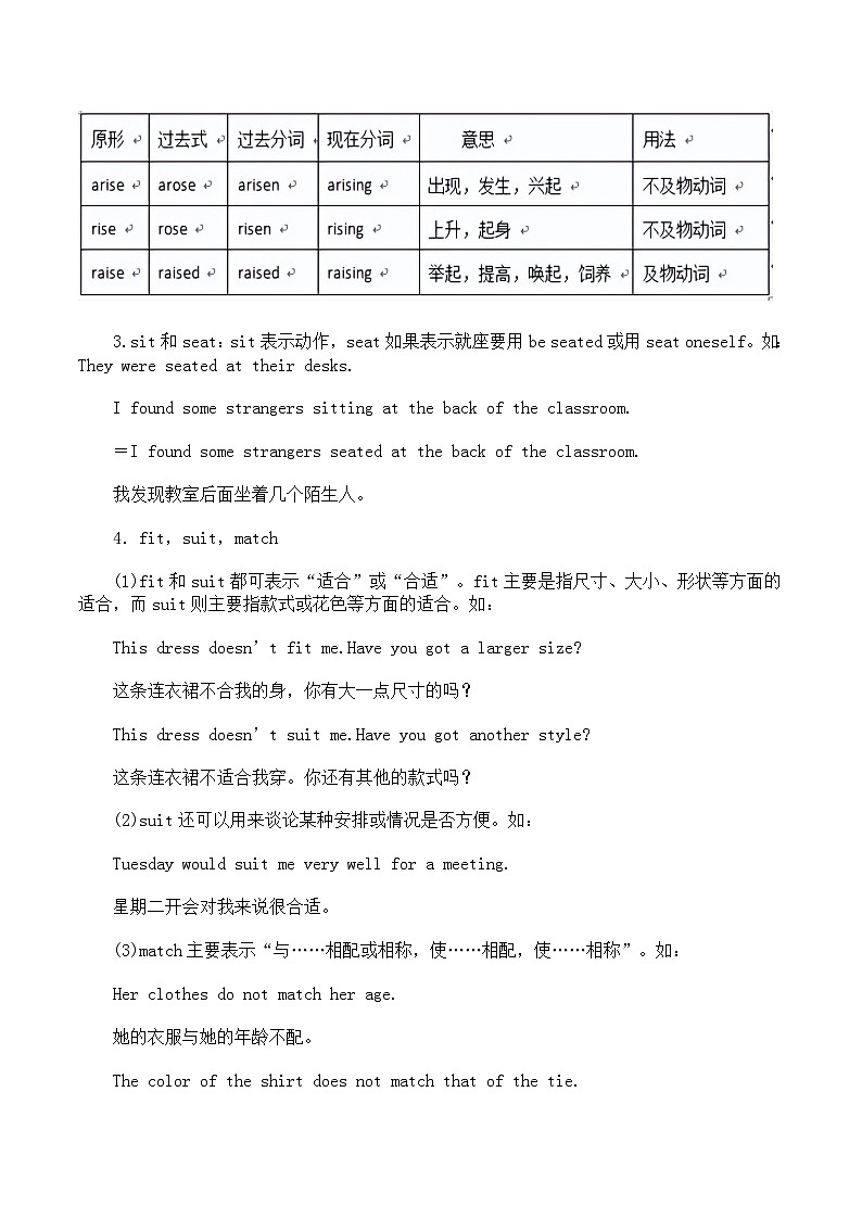 高考英语热点题型和提分秘籍：专题06 动词和动词短语（原卷版）第2页