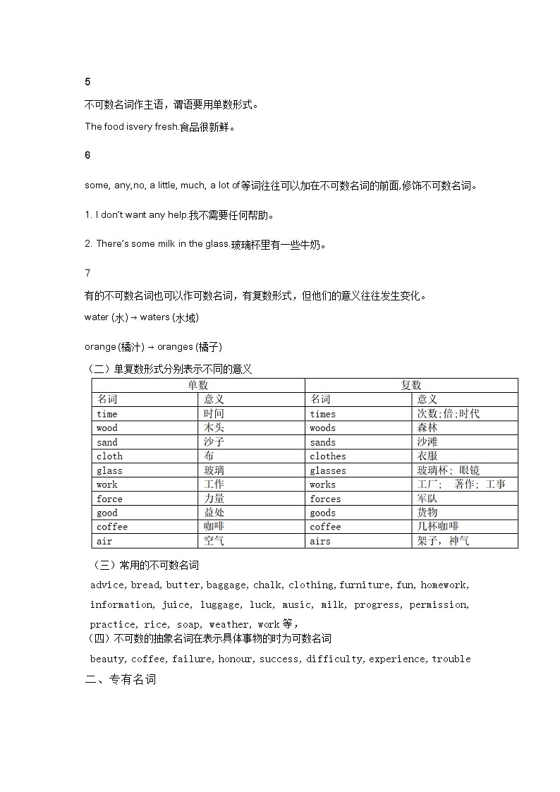 高考英语：知识汇总-名词（学案）第3页