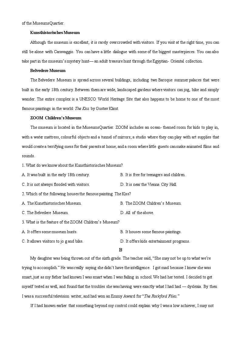 湖南省长沙市长郡中学2024-2025学年高二上学期第一次月考英语试题（Word版附答案）.03