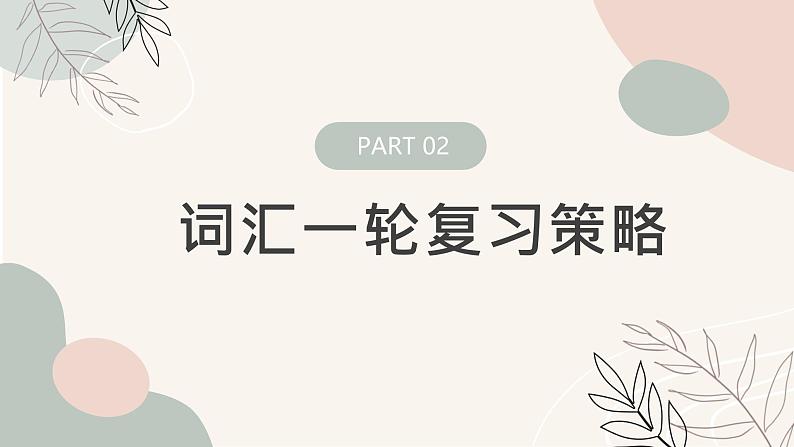 2025届高考英语词汇一轮复习策略课件第7页