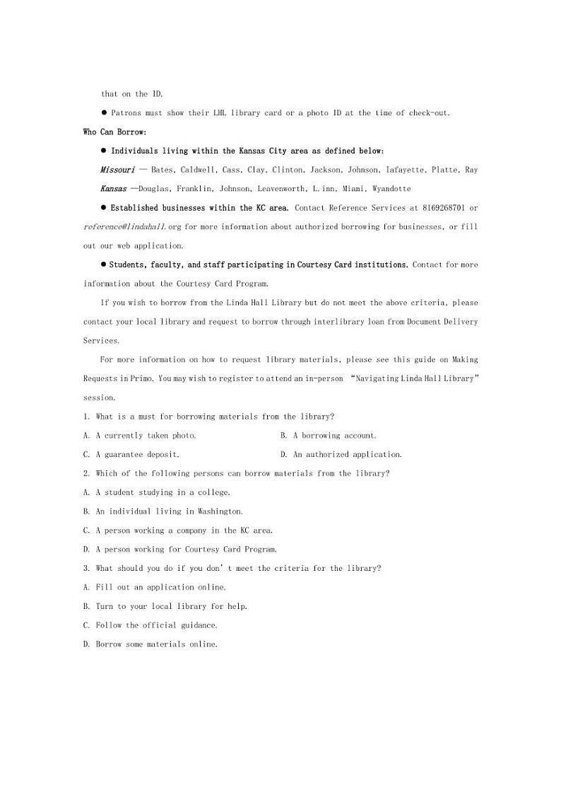 [英语]福建省厦门双十中学2024～2025学年高二上学期10月月考试题(有答案)第3页