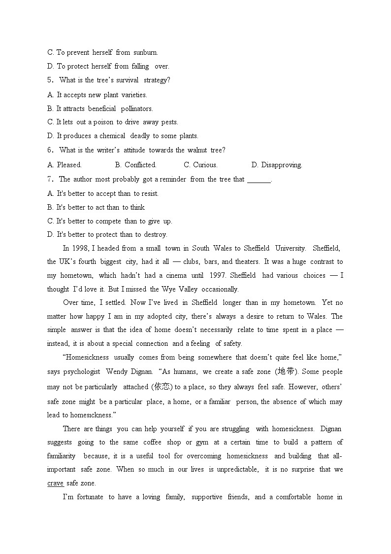 岭南师范学院附属中学2024-2025学年高二上学期开学考试英语试卷(含答案)第3页