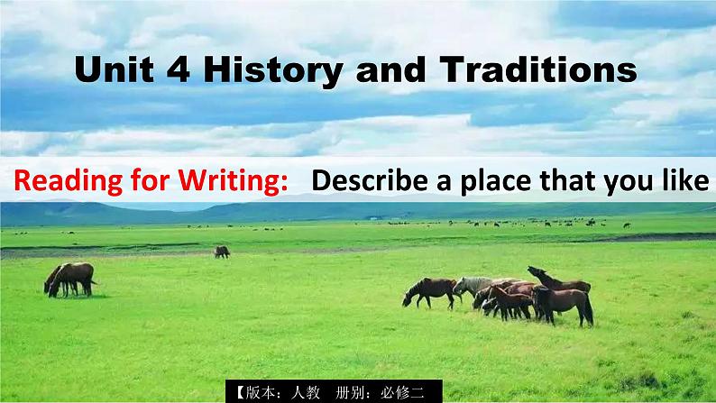 人教版必修第二册Unit4 Reading for writing 读后续写指导课件第1页