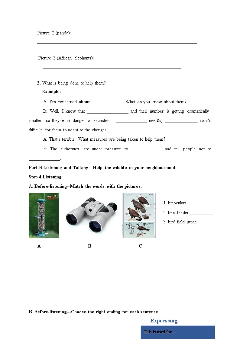 人教版必修第二册Unit2_Listening_and_Speaking导学案03