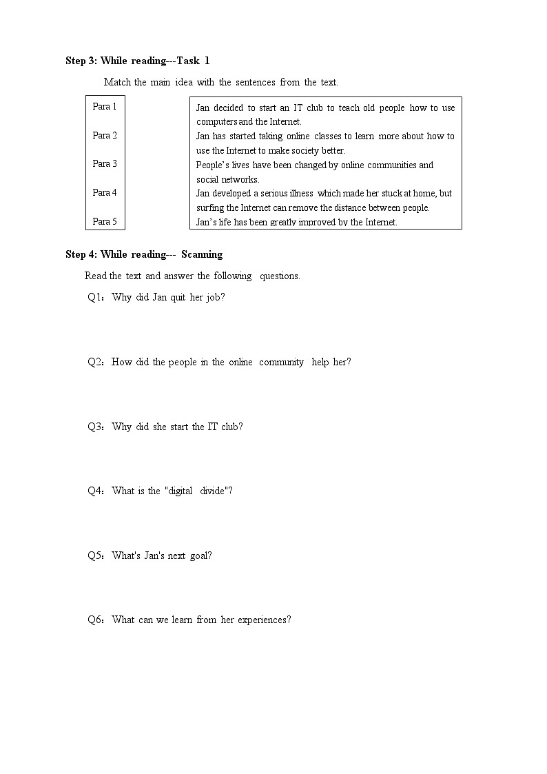人教版必修第二册Unit3Reading_and_Thinking导学案第2页