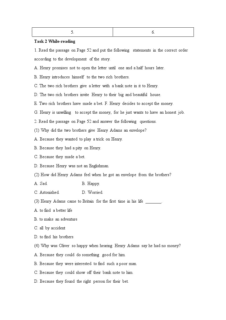 人教版必修第三册Unit5 Listening Reading and Thinking素养导学案第3页