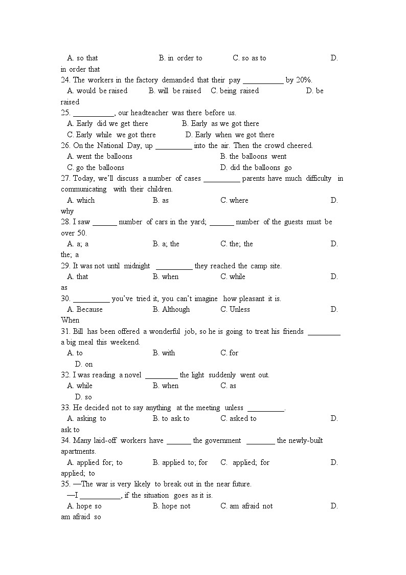 2022年福建省三明高二英语上学期期中考试试题新人教版会员独享第3页