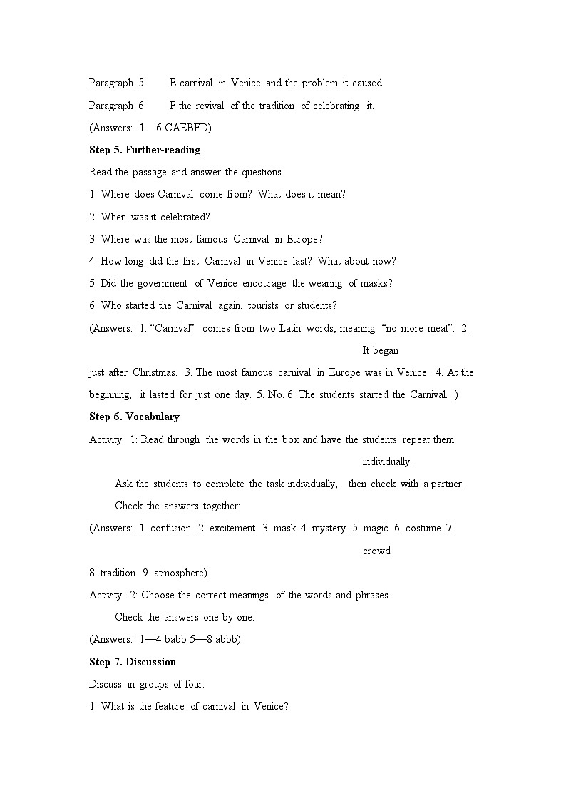 2022年高考英语M4全模块教案外研版必修5第2页