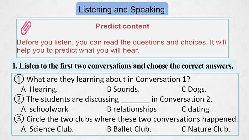 人教必修一Unit1_Listening_and_Speaking_and_Talking_公开课课件第6页