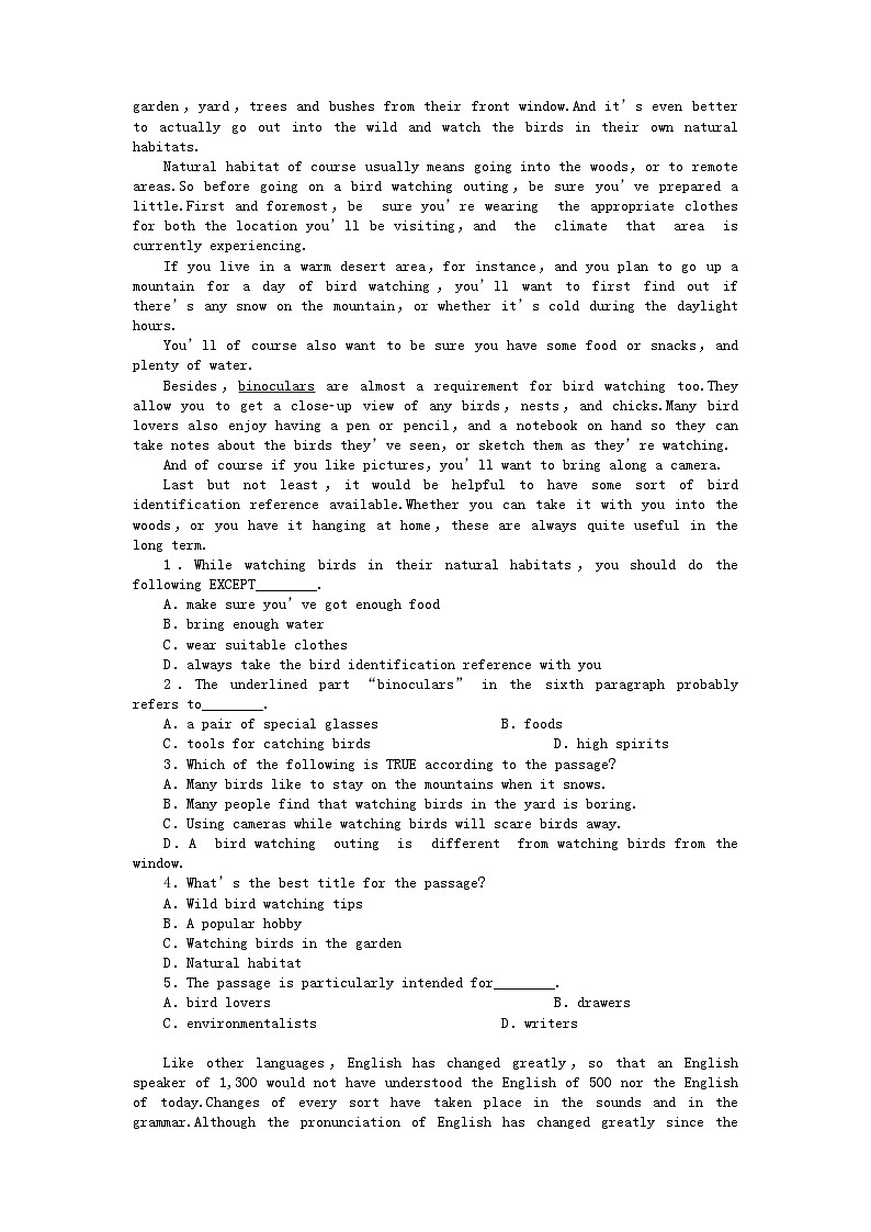 2022年陕西专版金版新学案高三英语一轮测试卷外研版选修66第3页