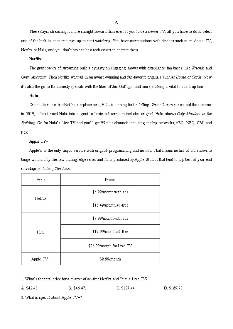 2025江苏省海安高级中学高二上学期10月月考试题英语含答案第3页