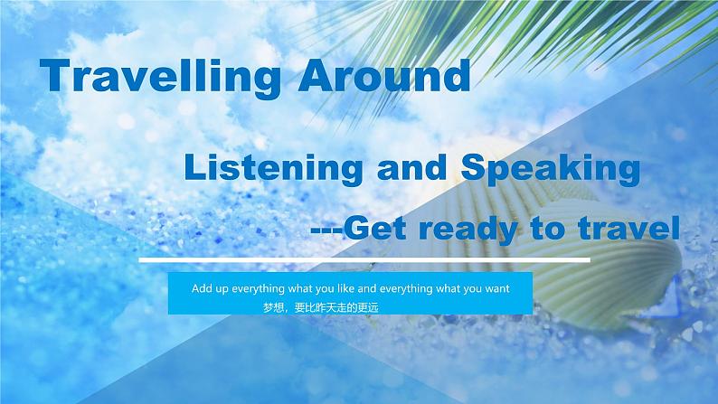 人教必修一Unit 2 Listening and Speaking 教学课件第1页