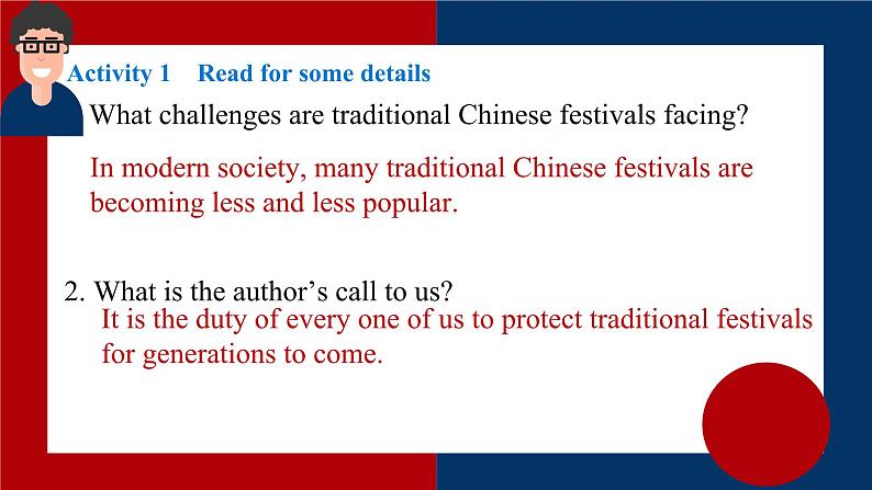 Unit3 Festivals and Customs Integrated Skills 课件 -2024-2025学年高中英语译林版(2020) 必修第二册第5页