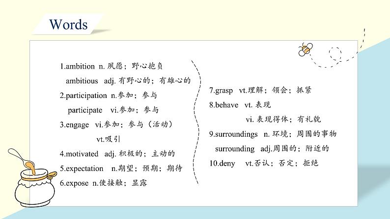 人教版选择性必修第二册Unit2 重点单词短语预习和写作指导课件第2页