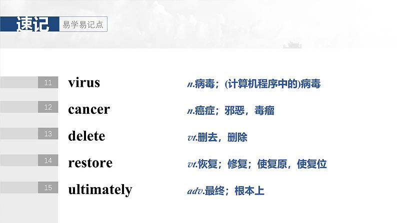 2025届高中英语一轮复习课件（译林版）：选择性必修第二册　Unit 3　Fit for life第6页
