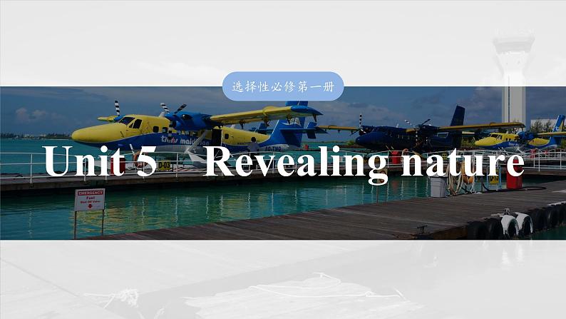 2025届高中英语一轮复习：选择性必修第一册　Unit 5　Revealing nature第1页