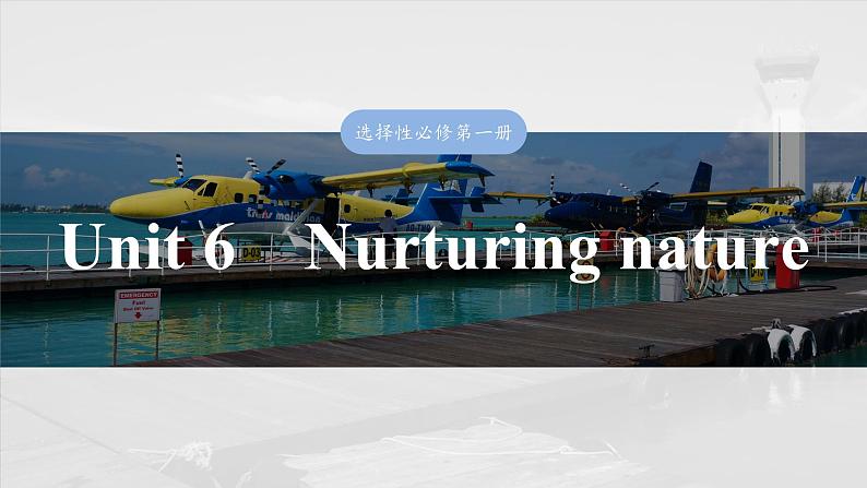 2025届高中英语一轮复习：选择性必修第一册　Unit 6　Nurturing nature第1页